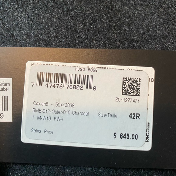 Hugo Boss Jacket NWT 42r - Picture 3 of 3